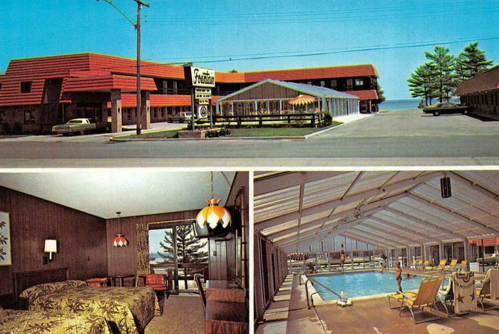 Fountain Motel (Days Inn) - Old Postcard View (newer photo)